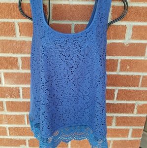Forever 21 slate blue sleeveless top